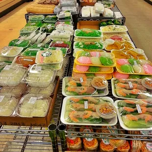 a variety of food items