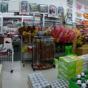 Aisles of noodles,  exotic foods