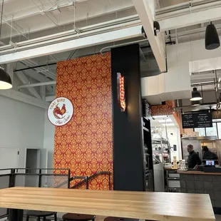 From the seating area