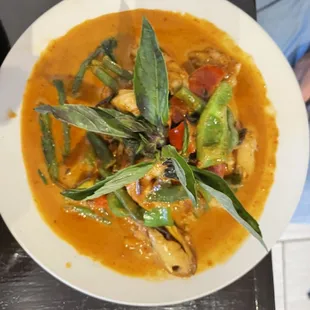 Green chili curry