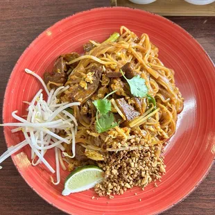 Pad Thai with Mock Duck