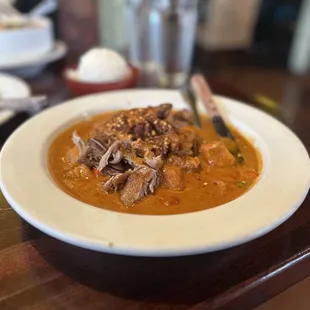 a plate of food on a table