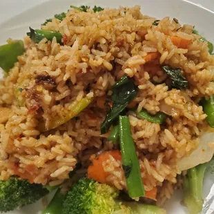 Inferno fried rice (spicy Thai basil)