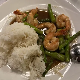 Shrimp Shrimps and Asparagus