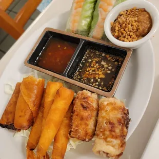 Mixed Roll Platter (Summer, Spring, Shrimp)