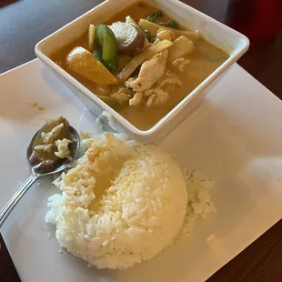 Red curry. Yum!! Flavor was great