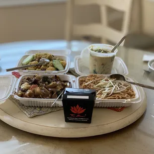 Take out feast all good except the Pad Thai