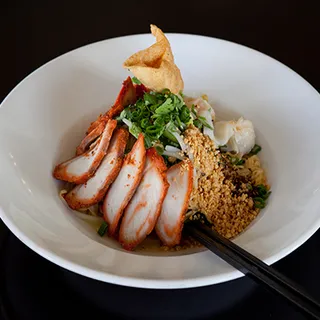 BBQ Pork with Egg Noodles