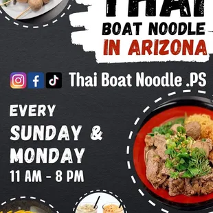 Thai boat noodles