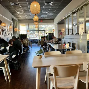 the interior of the restaurant