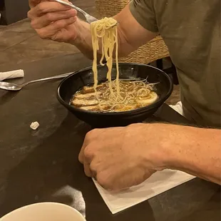 Romaine noodles - always my husbands go to dish