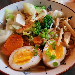 Tofu Ramen in Chicken Broth