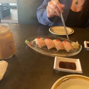 sashimi, sushi, sushi and sashimi, food