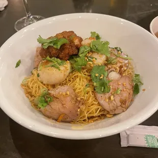 Nightly special with scallops shrimp and pork - yum