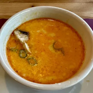 Spicy Coconut Soup with Protein