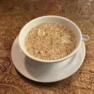 Rice crispy soup
