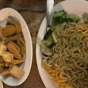 Vegetable 133. Tempura Veggies &amp; 81. Chow Mein Noodle