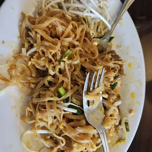 Everything looked so good we ate immediately and I forgot to take photos before we all dove in.. here's pad Thai leftover for the Togo box.