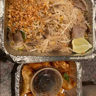 Pad Thai and FriedGyoza