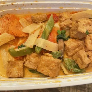 Red curry tofu