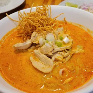 Khao Soi It's a red curry broth wit noodles