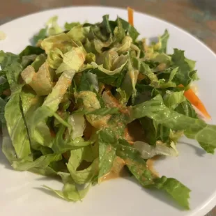 Ginger side salad