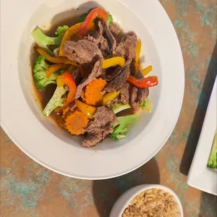 Pepper Steak (requested no onions)