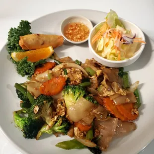 a plate of stir fried vegetables