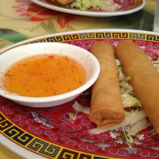 Cheese and Egg Rolls. Yummy!