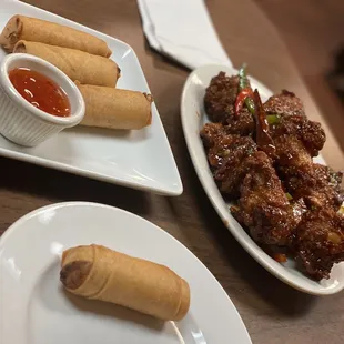 Egg rolls sour pork ribs