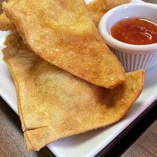 Cream cheese puffs with green onions