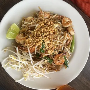 Pad Thai with shrimp
