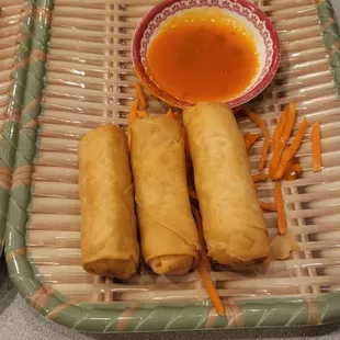 Spring rolls from the visit a few days ago.