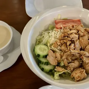 Salad Kai with Yum dressing