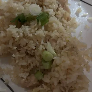 Chicken Fried Rice (half eaten) sorry lol