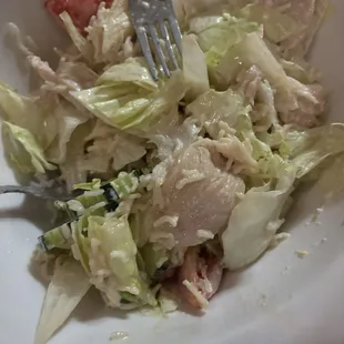 15. Salad Kai.........Our Famous Salad (half eaten)