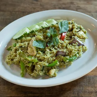 #12 Kao Pad Kiew Wan : Green curry fried rice