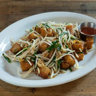 #22 Kanom Pak Kard : Pan-fried turnip cake in house special sauce