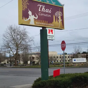 Sign outside