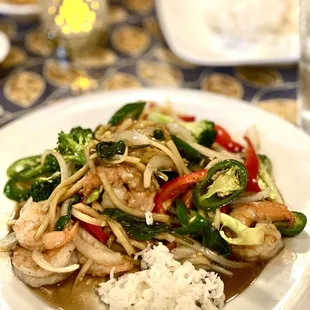 Basil shrimp