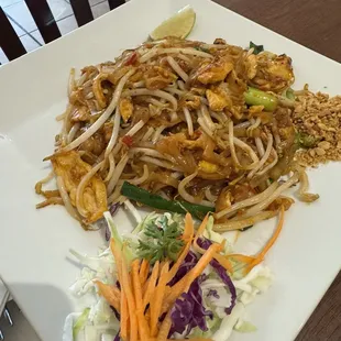 Pad Thai with chicken 12.99