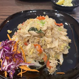Fried basil rice