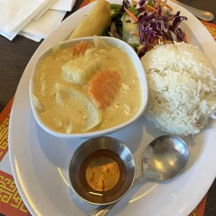 Combination yellow curry