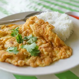 Thai Omelet with pork .
Lunch special$9.95