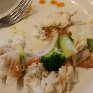 The #30 on my plate with rice