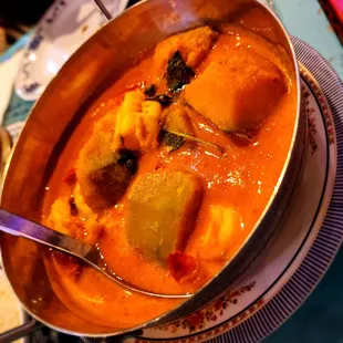 Pumpkin shrimp curry