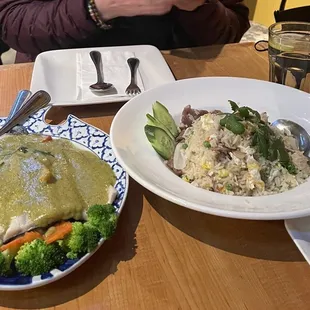 Dinner, served fast and we enjoyed it!