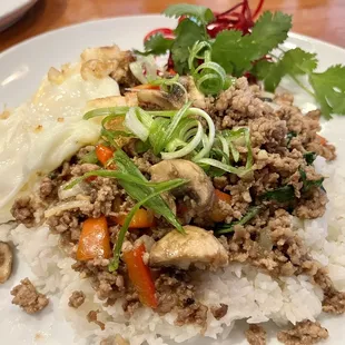 Thai basil ground pork