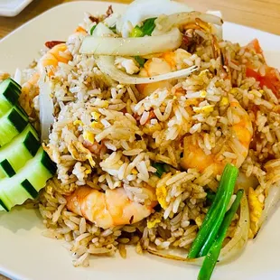 Entree: Thai Fried Rice with Shrimp