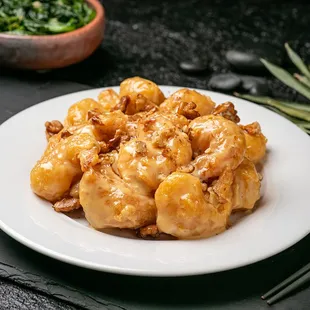 Honey Walnut Shrimp from Thai Chi Express at Tutu&apos;s Food Court.